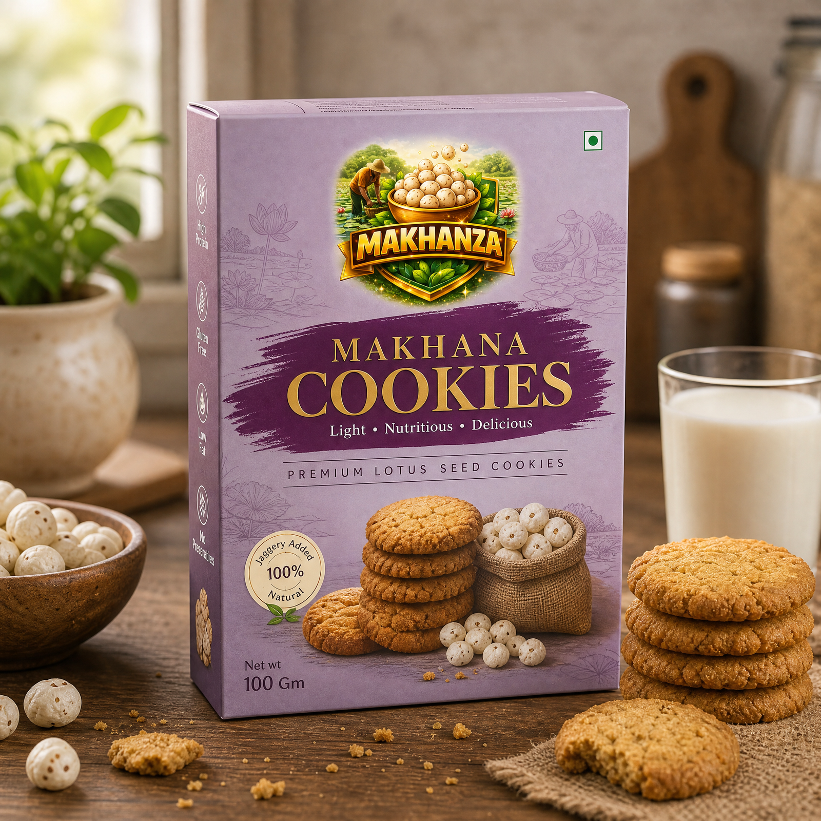 MAKHANZA Makhana Cookies
